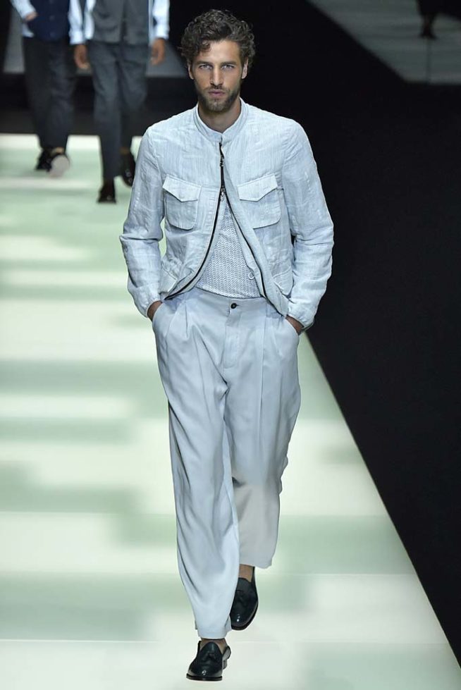 Giorgio Armani Milan Menswear Spring Summer 2018 Milan  June 2017
