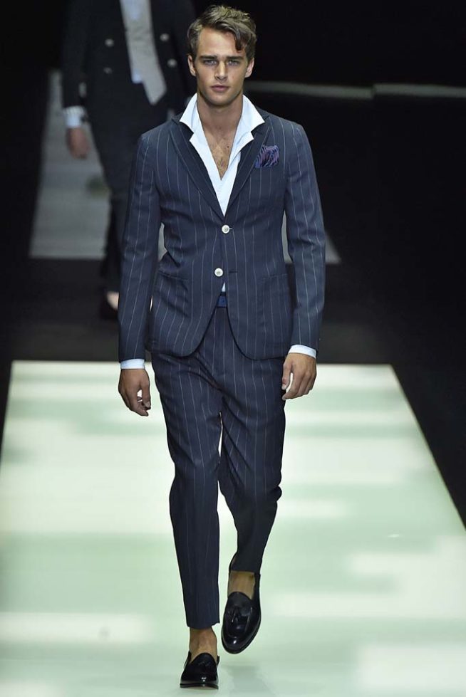 Giorgio Armani Milan Menswear Spring Summer 2018 Milan  June 2017